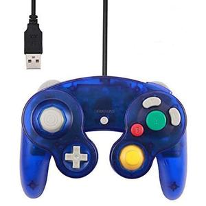Arrocent GC Controller, Replacement for Gamecube Controller, Compatible with Wired USB Game Cube Controller/PC Windows 7 8 10 (ClearBlue)