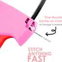 Stitch Gun for Clothes - Handheld Stitch Gun Quick Clothing Fixer - Tagging Gun - Includes 6 Needle, 1000 Black Fasteners & 1000 White Fasteners