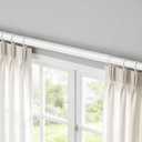 2 Pack Small Curtain Rods Adjustable 18-32 Inch, White Sash Rod for French Doors Windows,5/8 In.Diameter