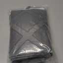 Downluxe No Hook Shower Curtain with Snap in Liner,Grey Waffle Fabric Shower Curtain Set for Bathroom,Hotel Style Double-Layer Waterproofing Curtains 71W x 74L