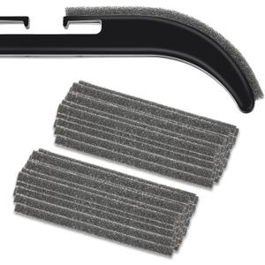 Chengu 400 Count Hanger Grips Self Sticking Foam Protection Strips Adhesive Gray No Slip Thin Garment Tape, Enough for 200 Hangers (3 3/8x3/16 Inch), Approx. 33/8 X 3/16 Inch