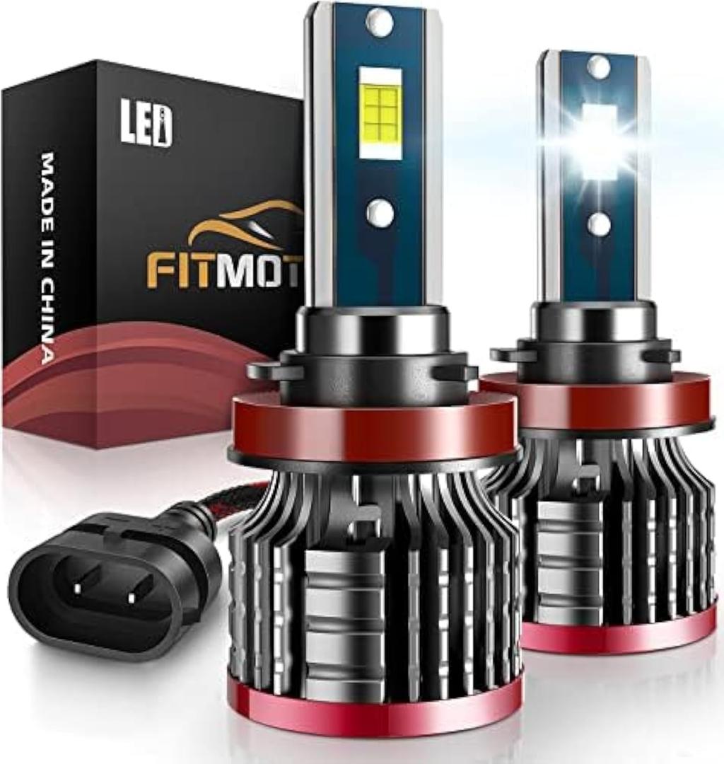 H11/H8/H9 LED Bulbs,80W 16000 Lumens Bright,6500K Cool White LED Fog Light Halogen Replacement IP68 Waterproof, Pack of 2 (H11/H8/H9)