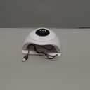 72W UV Nail Lamp, UV Light for Gel Nails with Smart Sensor, 3 Timer Settings & LCD Display, Portable Fast Curing Nail Dryer for Salon and Home Use (White)