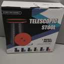 Fishboy Upgraded Collapsible Stool, 400lbs Max Weight, Lightweight But Sturdy, Portable Retractable Folding Telescoping Foldable Camping Stool for Adults Outdoor Fishing Hiking BBQ (Blue)