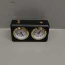 Professional Digital International Chess Clock, I-GO Count Up Down Timer with Alarm Function, Portable Retro Analog Chess Game Timer (Black)