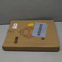 SforGUVA Navy Blue Serving Tray for Coffee Table, Rectangular Plastic Decorative Tray with Handles for Entertaining, Outdoor Patio, Living Room, Ottoman, Bathroom Counter, 11.8”*15.7”*1.6”