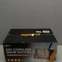 Cordless Snow Shovel, 20V Electric Snow Blower Compatible with De-Wait(No Battery), 13.5 Inch Cordless Snow Removal Shovel with Directional Plate - Yellow