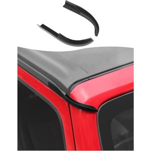 Hoolcar Hardtop Rain Diverter Drip Rail Extension Rain Gutter Compatible with Jeep Wrangler JK JKU 2011-2017, Exterior Accessories