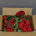 Hananona 50 Pcs Artificial Roses in Bulk, Fake Silk Red Roses Realistic Roses for Wedding Centerpieces Flower Arrangement Home Decor (50, Red)