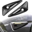 Side Camera Protection Cover for Tesla Model 3 Highland 2024+/Model Y Juniper 2025+,Full Side Camera Cover,Turn Signal Covers for Tesla Accessories