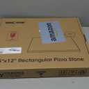 Unicook Pizza Stone, Heavy Duty Cordierite Pizza Pan for Oven and Grill, Thermal Shock Resistant Baking Stone for Bread, 15 X 12 Inch Rectangular, 6.8 lbs