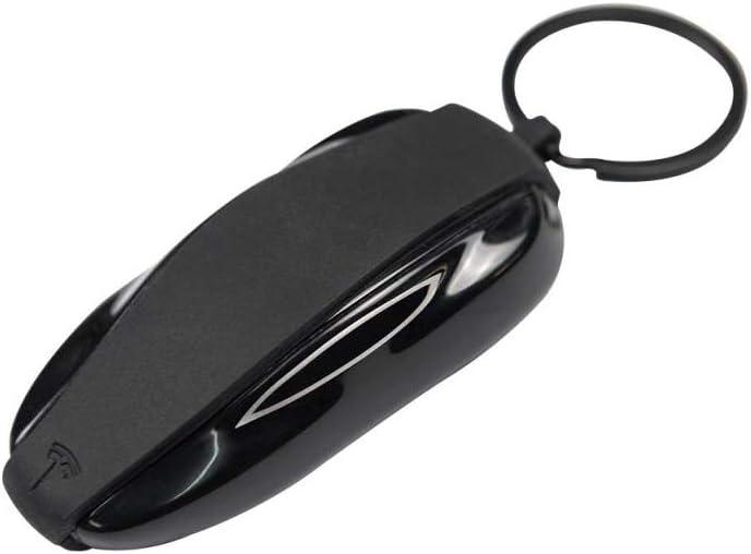 Tesla Gear Silicon Key Fob Cover Keychain Replacement for Tesla Model S (Black)