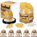 Gejoy 60 Pcs Emotional Comfort Potato Affirmation Card Jar with 5 Mini Potato Figurines Positive Motivational Birthday Gifts Farewell Leaving Gift for Coworkers Colleague Staff Women Men
