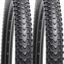 2-PCS 24" Mountain Bike Tires 24 x 2.40/60-507 Compatible with Mountain Bike 24x2.35 24x2.40 Bicycle Tires (Y-781)