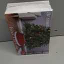 Blissun Fabric Christmas Tree Collar & Skirt - Willow Tree Decorations (Red & White)