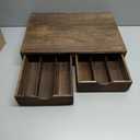 Wooden K Cup Organizer Coffee Pod Storage Box, Coffee Pod and Tea Bag Holder,Kcup Drawer Coffee Maker Stand