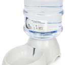 Zone Tech Gravity Self Dispensing Pet Food Feeder and Water Dispenser 3.75 Liter