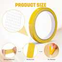 Fuyoooo 12 Rolls Double Sided Fabric Tapes:Heavy Duty Tape Removable Residue-Free Wall High Adhesive Strips for Carpet Cloth Arts Crafts Home Office Supplies(0.5" X 33ft)