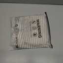 OYOANGLE Women's Striped Knitted Tee Shirt Short Sleeve Collar Top Ruched Going Out Tops Medium