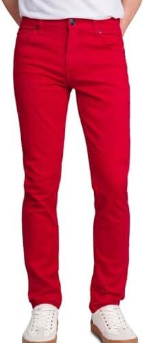 VICTORIOUS Men's Skinny Fit Color Stretch Jeans, 32W X 32L