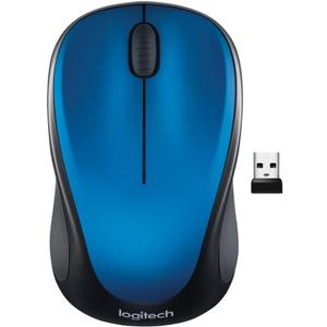 Logitech M317 Wireless Mouse, 2.4 GHz with USB Receiver, 1000 DPI Optical Tracking, 12 Month Battery, Compatible with PC, Mac, Laptop, Chromebook - Blue