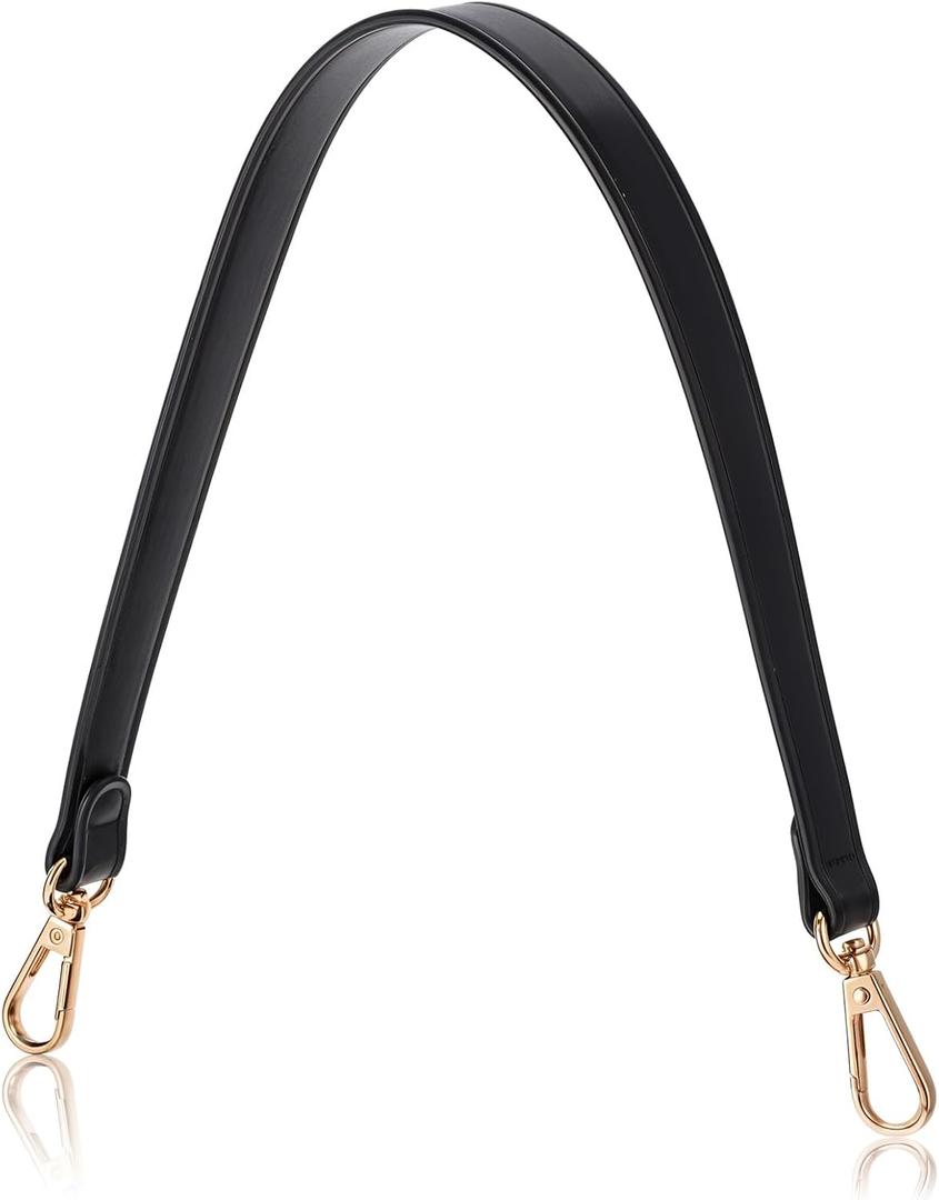 YUXIANLB Leather Purse Strap Handle Replacement 18 Inch Shoulder Strap for Bags with Swivel Clasps for Handbag, Crossbody Bag
