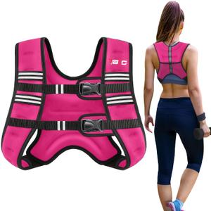 TB3C Weighted Vest Woman,20 LB Weight Vest for Women, Plus Size Womens Weighted Vest, Pink 