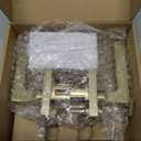 Mega Handles Schein Privacy Door Handle - 1 Pack Interior Reversible Gold Door Handle, Heavy Duty Bed & Bath Door Handles with Privacy Door Lock, Fits All Standard Doors - Satin Brass