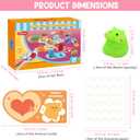 LEASEN 28 Pack Valentines Day Gifts for Kids, Mochi Squishies Party Favor Set with Valentines Animal Greeting Cards for Kids, Valentine's Day Classroom Exchange Gifts Set, School Prizes Party Favor