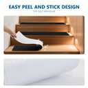 Stair Treads for Wooden Steps Indoor, 15 Pack 8" X 30" Non Slip Carpet Stair Treads with Reusable Adhesive for Kids Elders and Dogs, Surface Polyester TPR Backing Stair Rugs
