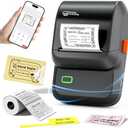 Ponek Label Maker Machine with Tape, M100 Address Barcode Label Printer, Versatile App 4000 Icons and 300 Fonts, Industrial Label Makers for Small Business, Office, Home, School, Safety Label Makers