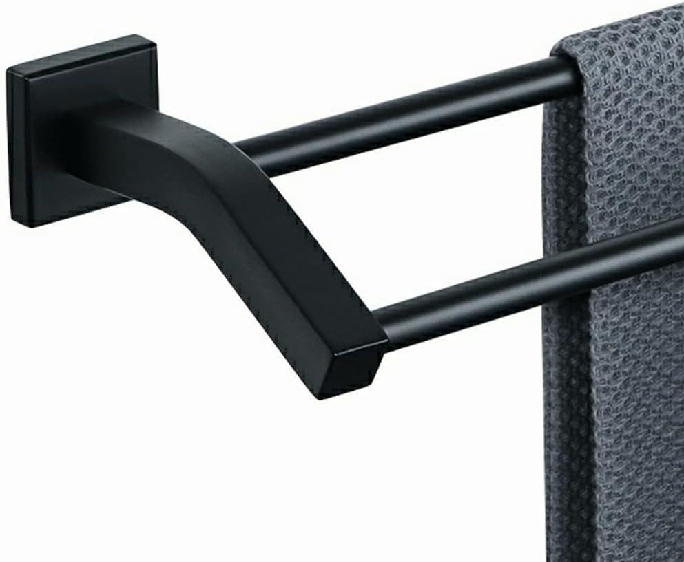 Alise Bath Double Towel Bars Towel Racks for Bathroom,Wall Mount Towel Holder 20-Inch Heavy Duty SUS304 Stainless Steel Towel Hanger Rail,Matte Black