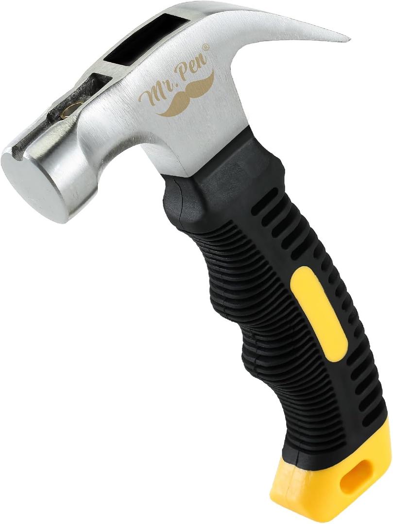 Mr. Pen- 8oz Small Teal Magnetic Claw Nail Hammer for Women and Kids (Yellow)