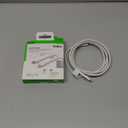 Belkin BoostCharge Nylon Braided USB C to Lightning Cable 6.6ft/2M - MFi Certified 18W Power Delivery iPhone Charger Cord - Apple Charger USB C Cable - Fast Charging for iPhone 14, iPhone 13 - White