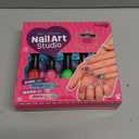 Nail Art Studio for Girls - Birthday Gift - Nail Polish Kit for Kids Ages 7-12 Years Old - Girl Gifts Ideas - Gift Set - Girly Stuff - Polish, Pens, Glitter, Stickers, Gems, Filer - 8 9 10 11 12 Year