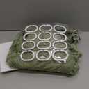 Extra Long Boho Shower Curtain - Woven Fabric Cute 84 Inch Sage Green, 72 x 84 Tufted Leaves Textured Striped Modern Farmhouse Minimalist Cloth for Bathroom