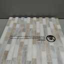 Art3d 10-Sheet Heavy-Duty Peel and Stick Backsplash, Waterproof Wall Tiles Stick on Kitchen Backsplash Living Space, Beige & White (12 x 12 Inch)