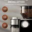 SHARDOR Electric Burr Coffee Grinder 2.0, Adjustable Burr Mill with 16 Precise Grind Setting for 2-14 Cup, Black