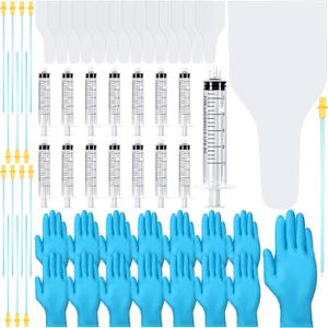 Weewooday 15 Set AI Artificial Insemination Dog Breeding Kit Canine Breeding Kit Dog Semen Collection Bag Disposable Artificial Insemination Pet Supplies (Blue,20 cm)