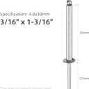 30Pcs Stainless Steel Extra Long Blind Rivets, Long-Shaft Split Rivets, Extended Length, Corrosion-Resistant, Tensile & Shear Strength High (3/16"x1-3/16")