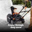 WORX 40V 20" Cordless Snow Blower, Electric Snow Thrower for 6-Car Driveway, Snow Removal with Brushless Motor, 2 4.0 Ah Batteries & Charger Included, WG471