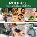 GORILLA SUPPLY Disposable Heavy Duty Vinyl Gloves Latex & Powder Free, BPA Free Food Safe, 100, 300, 1000, S, M, L, XL (M)