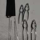 8 Pcs Lobster Crackers and Picks Set, Crab Leg Cracker Tools, Stainless Steel Seafood Crackers & Forks Nut Cracker Set for Eating Stake Support