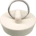 Danco 1-1/4 in. Dia. Sink Stopper Rubber White