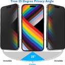 Mothca Matte Privacy Screen Protector for iPhone 14 Pro Max 6.7-inch with Alignment Sticker, Anti-Spy Anti-Glare Full Coverage Tempered Glass Anti-Fingerprint Shield Smooth & No Dark, Easy to Install