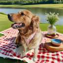 THAIN Reflective Dog Harness & Leash Set  No-Pull Design, Adjustable & Comfortable for Large Dogs (L, Pink Plaid)