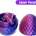 Dragon Egg 3D Printed Dragon Egg Articulated Crystal with Fidget Toy Executive Desk Toys Adults Fidget Toys (12'')