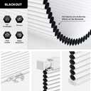 LazBlinds Cordless Cellular Shades, No Tools No Drill Blackout Honeycomb Shades Pleated Blinds for Windows, 25.5'' W x 48'' H, Silver White