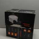 Fitop Bathroom Exhaust Fan with Light, 130 CFM 47W Ceiling Mount Shower Ventilation Exhaust Fan, 1.5 Sones Bathroom Vent Fan with Light, 1100LM LED Light 3000K/4000K/5000K (Silver)