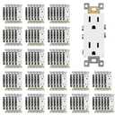 ENERLITES 100 Pack Decorator Wall Outlet 15A Standard Electrical Receptacle